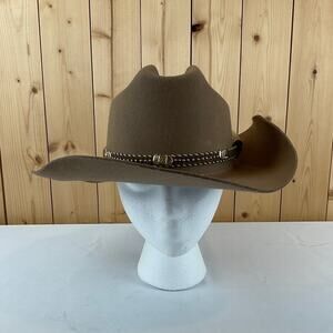 Texas Country Western Wear 6X Cowboy Hat, Khaki - Size 7